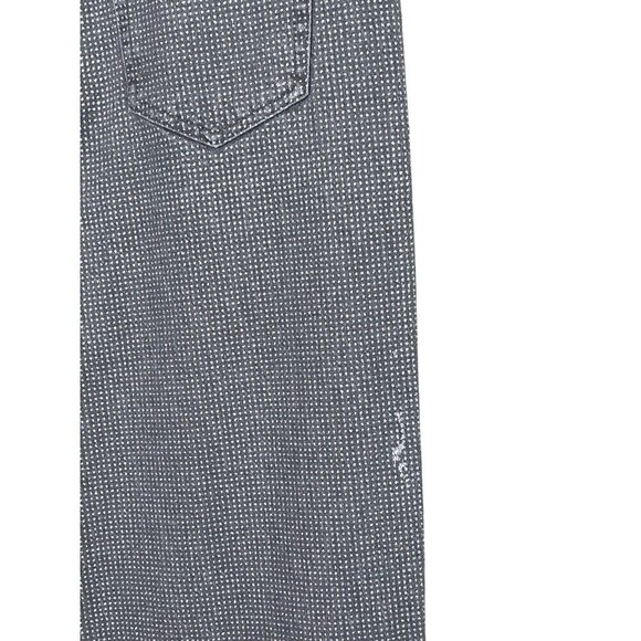 Wild Fable Gray + Silver Metallic 90s Relaxed Straight Jeans NWT Size 4 - Picture 8 of 10